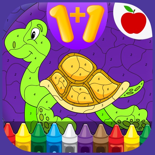 Kids Math Coloring Book - Paint by Numbers Icon