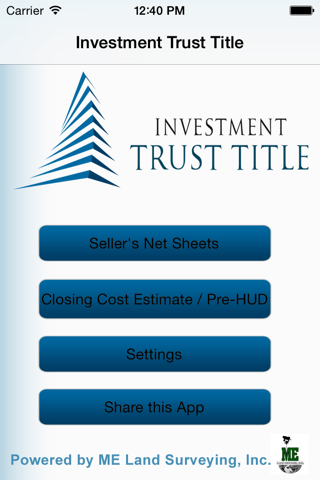 Investment Trust Title screenshot 2