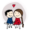 Couple In Love - Valentine's Day Stickers Vol 03