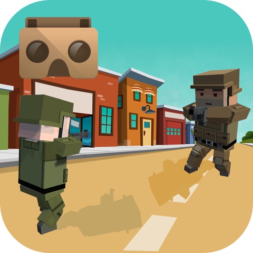 Hometown Blocky Anime Shooter VR iOS App
