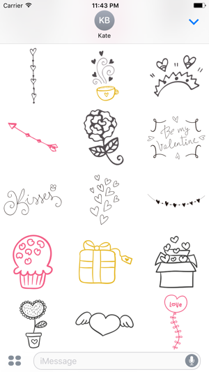 LOVe DOODLe Stickers for iMessage(圖5)-速報App