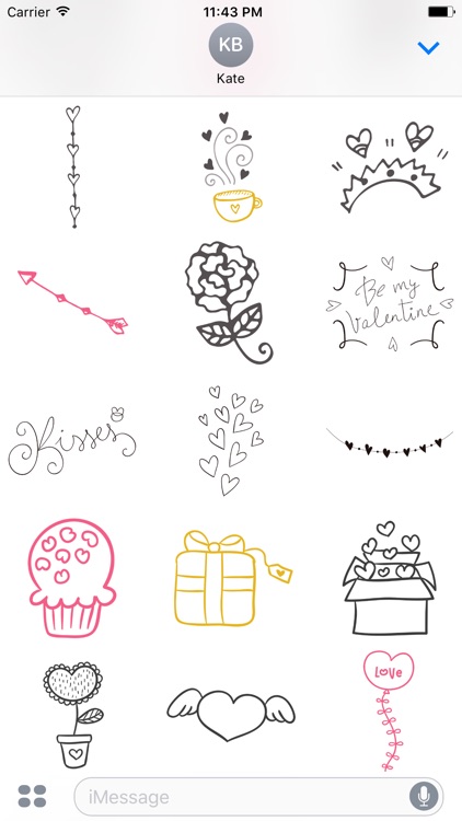 LOVe DOODLe Stickers for iMessage screenshot-4