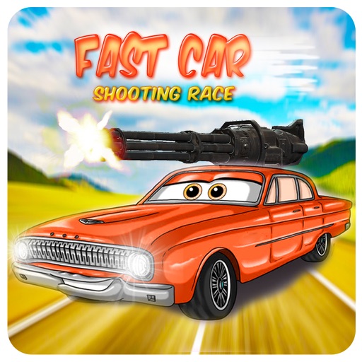 Fast Car Shooting Race - Cartoon Cars Asphalt Race Icon