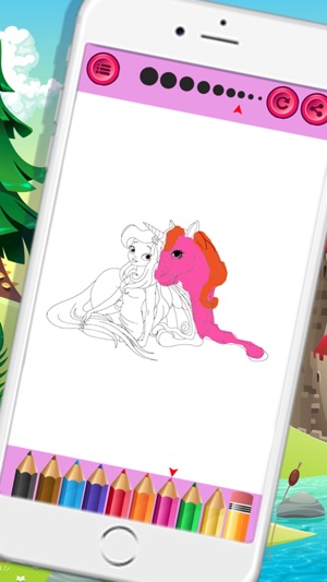 Princess Pony Coloring book for kids(圖5)-速報App