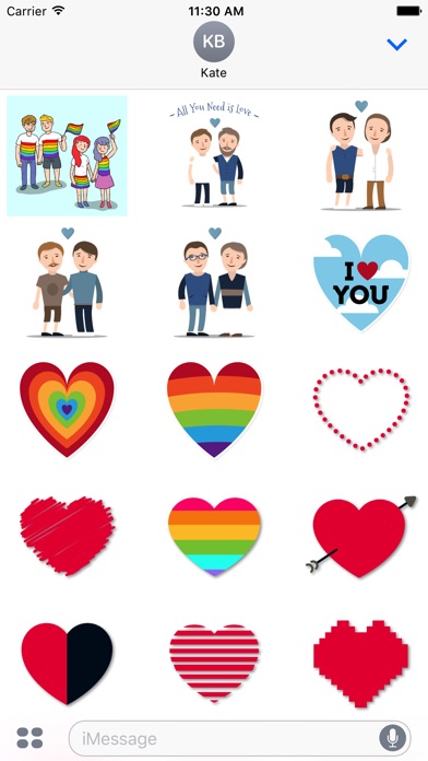 LGBT - Stickers for iMessage iPhone App