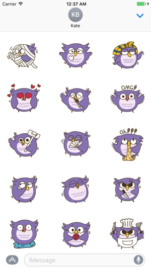 Cute Owl - Fc Sticker(圖1)-速報App