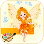Fairy coloring book games for 3, 4, 5, 6 years