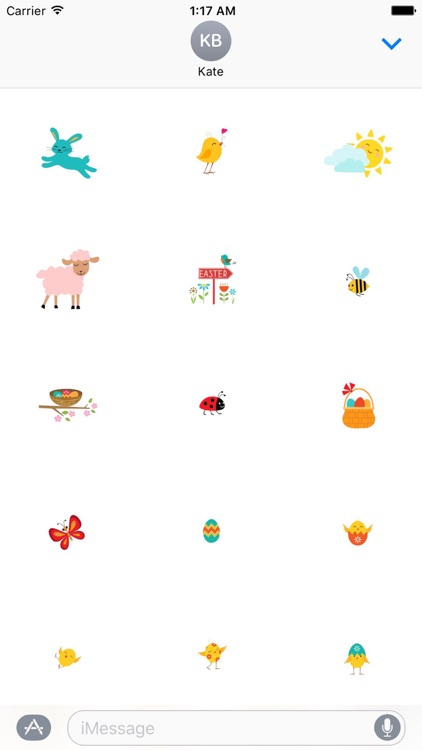 Cute Easter Eggs Sticker