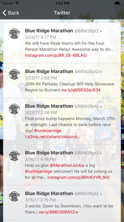 Blue Ridge Marathon ‘17 screenshot-3
