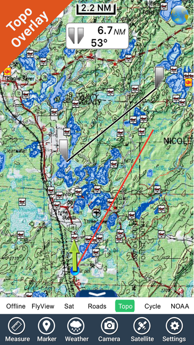 Wisconsin Lakes HD GPS Charts screenshot 4