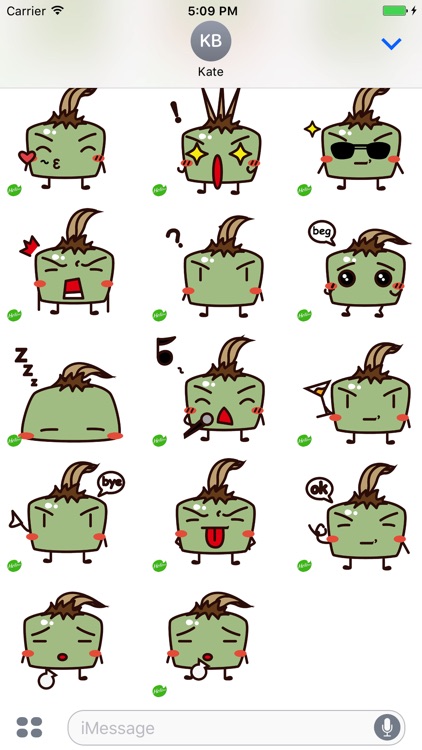 Hellowe Stickers: Green Slime screenshot-3