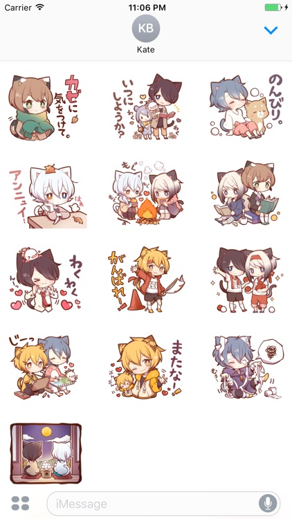 CHIE The In Love Cat Girl Stickers