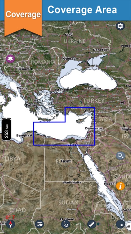 Mediterranean SE boating nautical offline charts