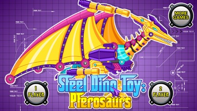 Steel Dino Toy:Mechanic Pterosaurs - 2 player game