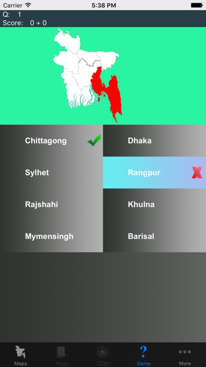 Bangladesh Division Maps and Quiz