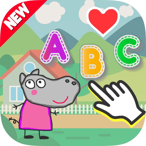 Emily ABC Hippo Pig - Practice Alphabet Phonics iOS App
