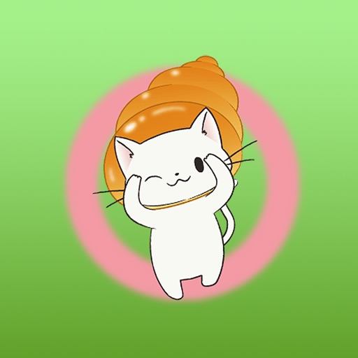 Wiggles the little cat in Corone stickers Icon