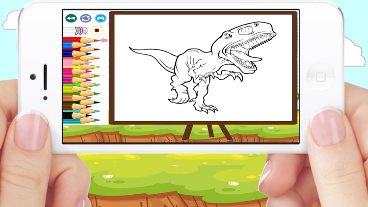 Dinosaurs T Rex Coloring Book Game For Kids screenshot-3