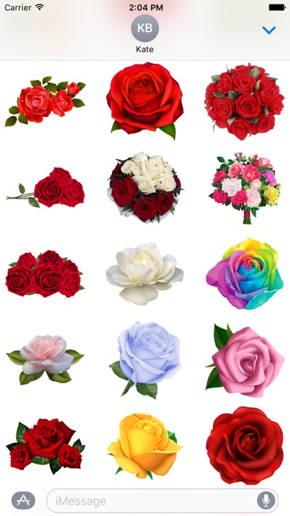 Hearts & Roses to Love Stickers for iMessage screenshot-3