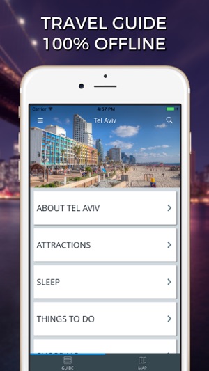 Tel Aviv Travel Guide with Offline Street Map(圖1)-速報App