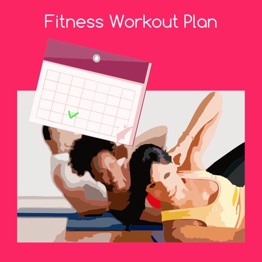 Fitness workout plan icon