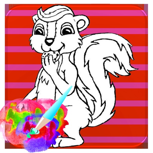 Tap Skunk Paint Game For Kid iOS App