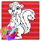 Tap Skunk Paint Game For Kid