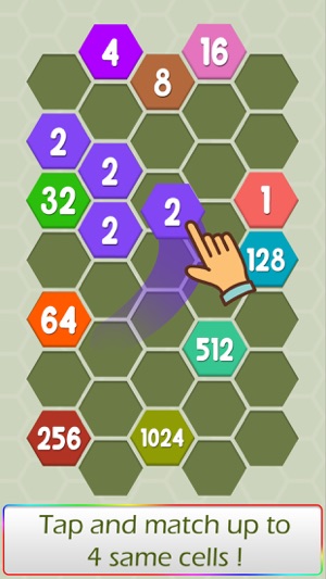 Connect Hexa Puzzle - Matching Numbers