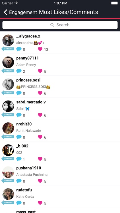 Followers & Likes Manager for Instagram
