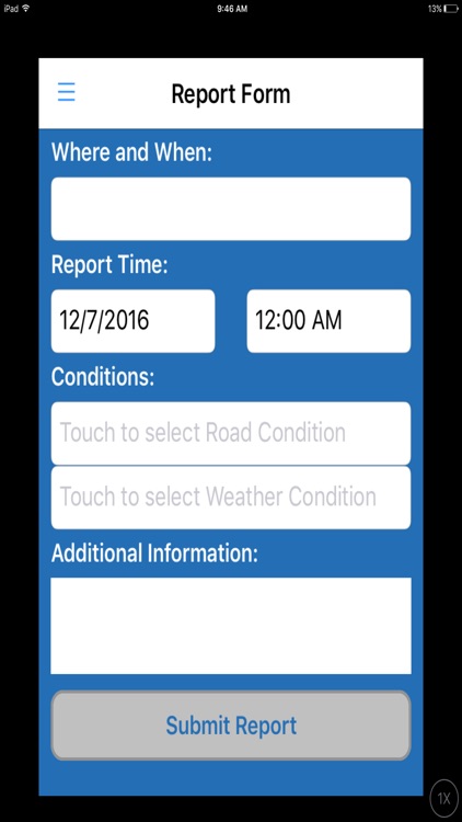 UDOT Citizen Reports