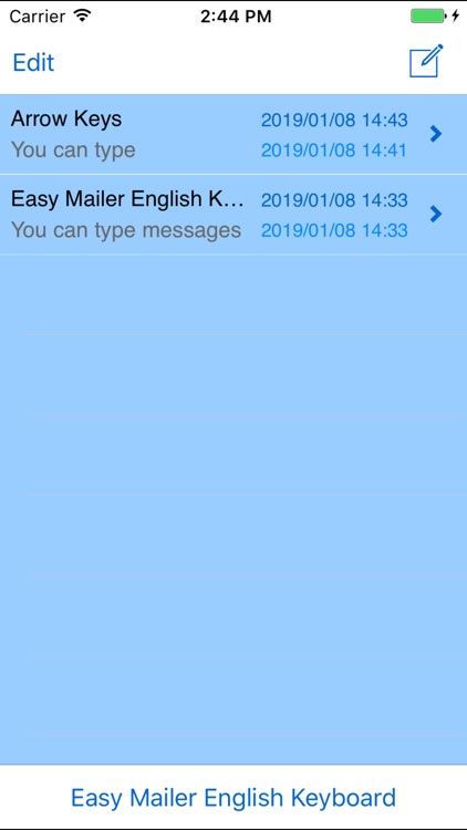 Easy Mailer English Keyboard
