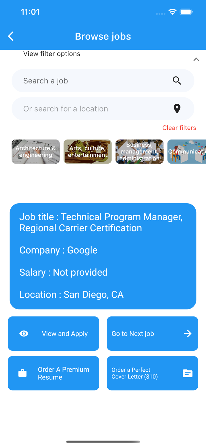 Resume Builder  Job finder