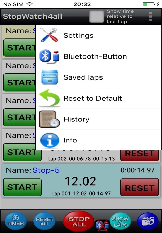 StopWatch4all screenshot 3