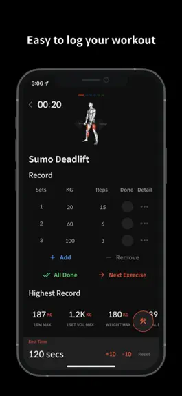 Game screenshot Fleek - Workout Tracker, Log hack