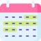 日数カレンダーは、選択された日付の範囲で日数を計算・集計できるカレンダーです。