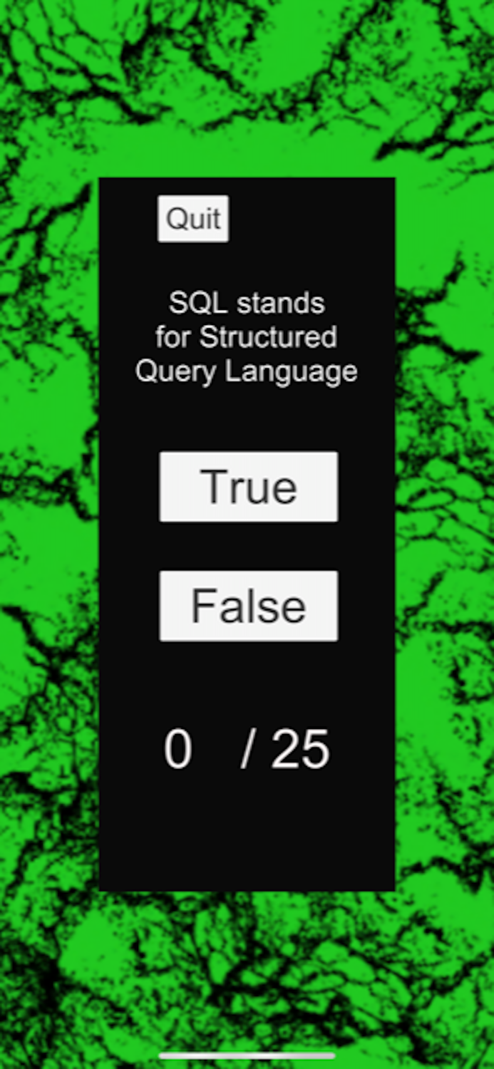 SQL Quiz - 25 Questions