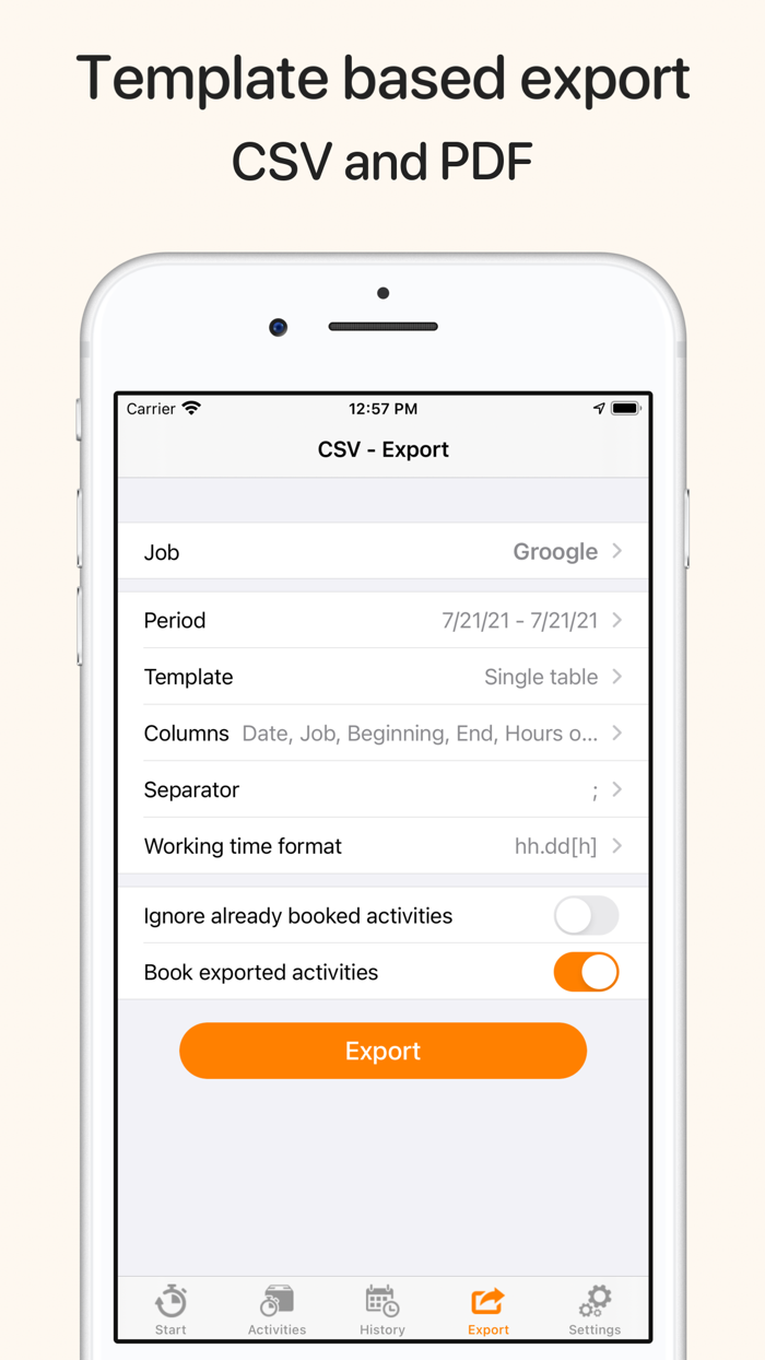 myWork - Time tracking