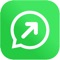 ToChat is a free app that helps start a conversation in WhatsApp or WhatsApp Business without saving the number