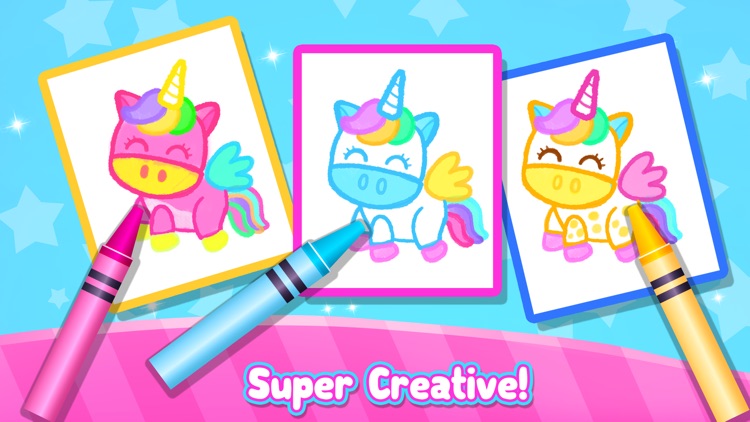 Rainbow Glitter Drawing Book screenshot-5