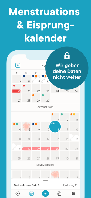 ‎Clue Perioden Kalender Screenshot