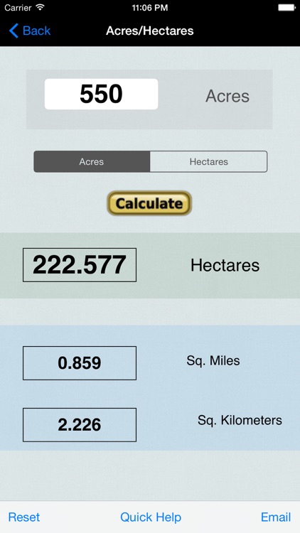 Hectares, Area Calc/Converter screenshot-3