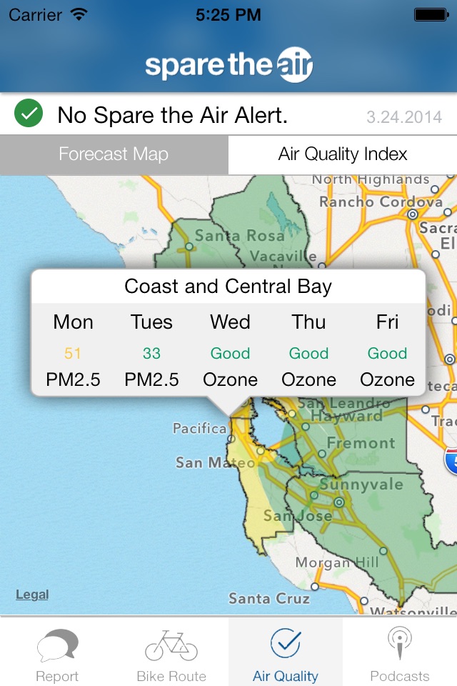 Spare the Air Bay Area screenshot 2