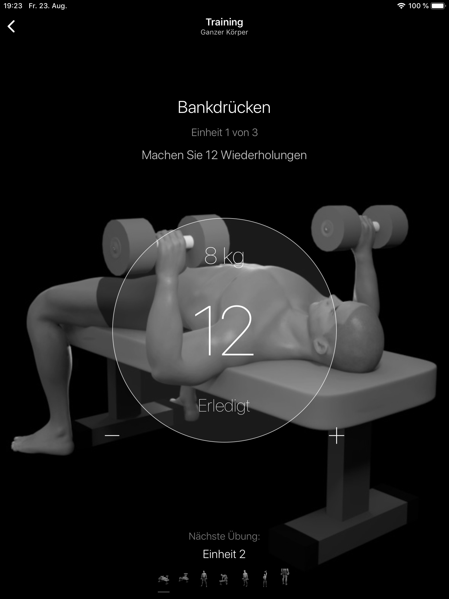 Dumbbell Home Workout screenshot 2