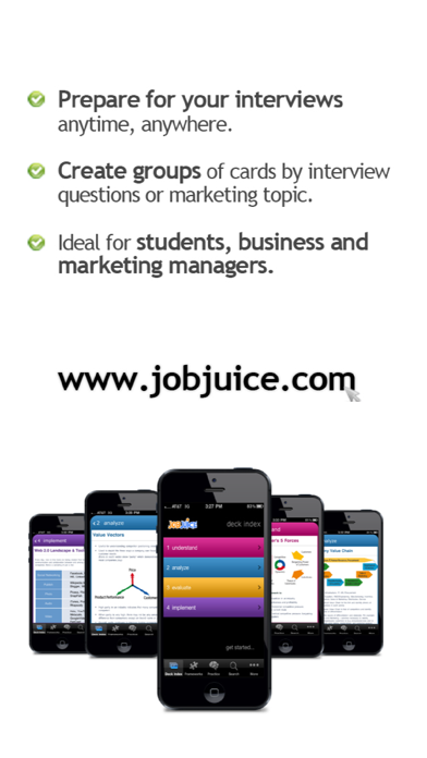 Jobjuice Marketing Screenshots
