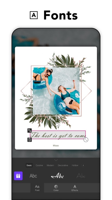 Mixoo - コラージュ,写真加工アプリ screenshot1