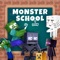 Monster School for Minecraft is an application with a selection of mods, maps, skins, wallpapers and a list of servers in the horror genre to access the world of a dark school