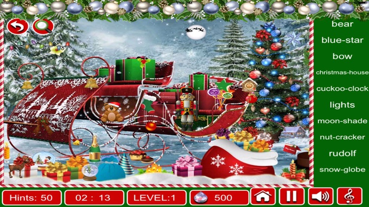 Hidden Objects:Christmas Fun