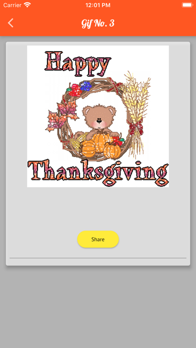 Happy Thanksgiving Day Gif SMS screenshot 4