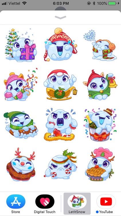 Christmas Snow - Xmas Sticker