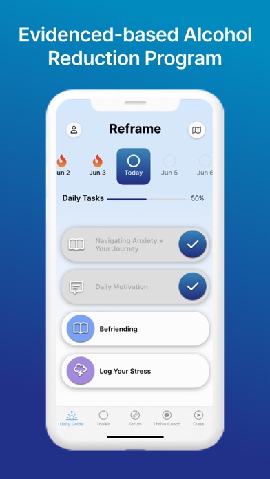 Reframe: Drink Less & Thrive Screenshot